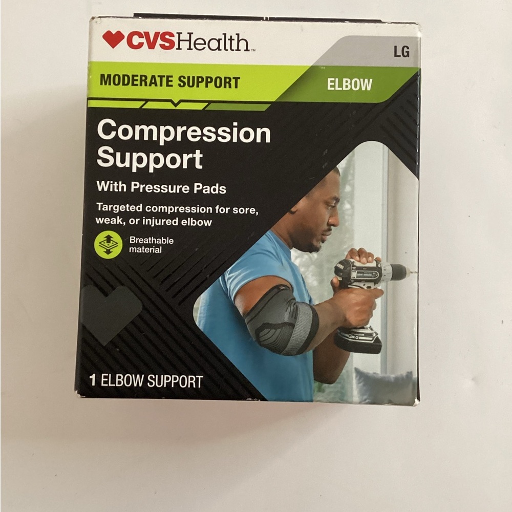 CVS Health Elbow Compression Support - Black